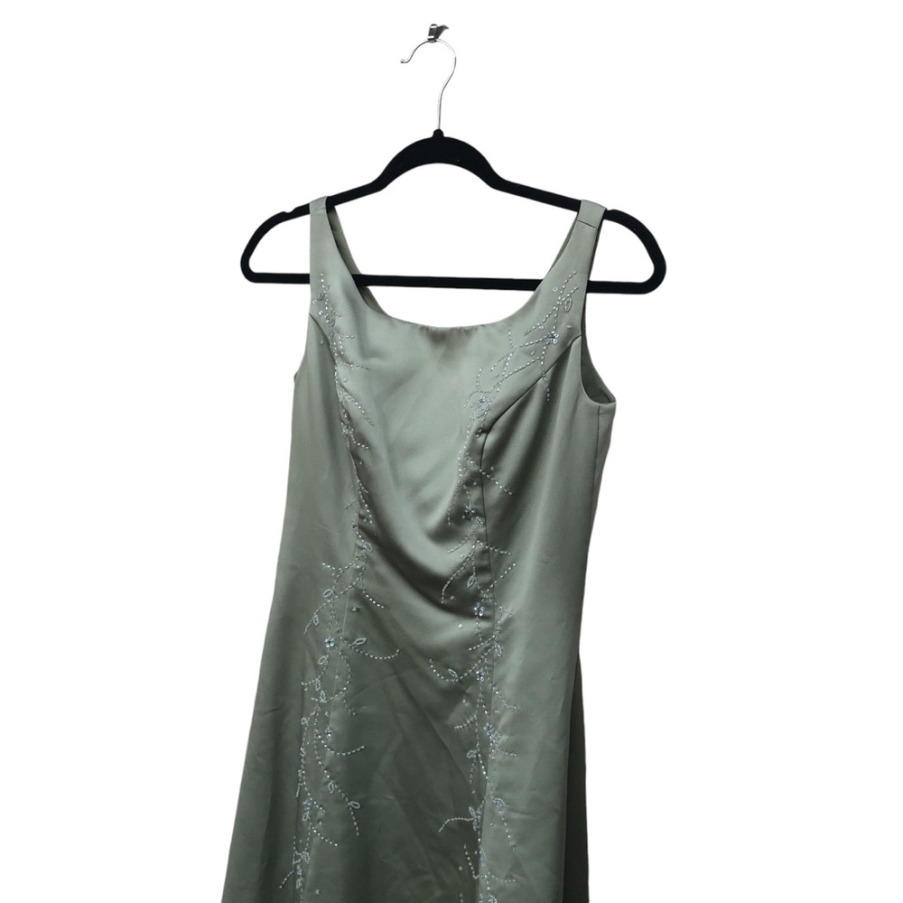 Alexis Mint Green Beaded Formal Dress size 4 - Picture 6 of 7